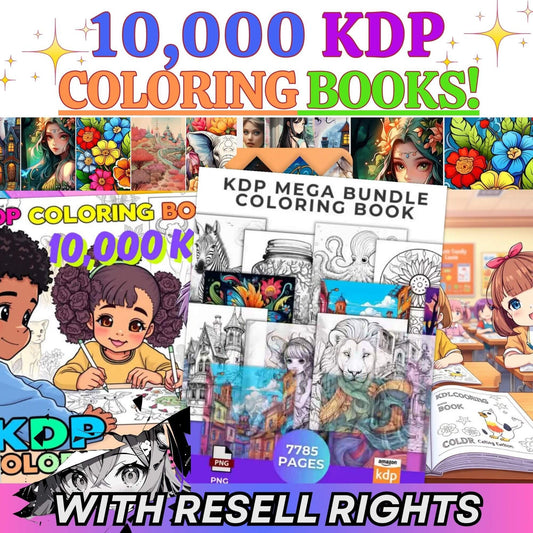 10000+ Pages PLR Coloring Books | With Resell Rights