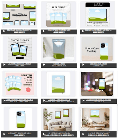 1,400 Editable Mockup Templates for Your Digital Products (PLR/MRR Included)